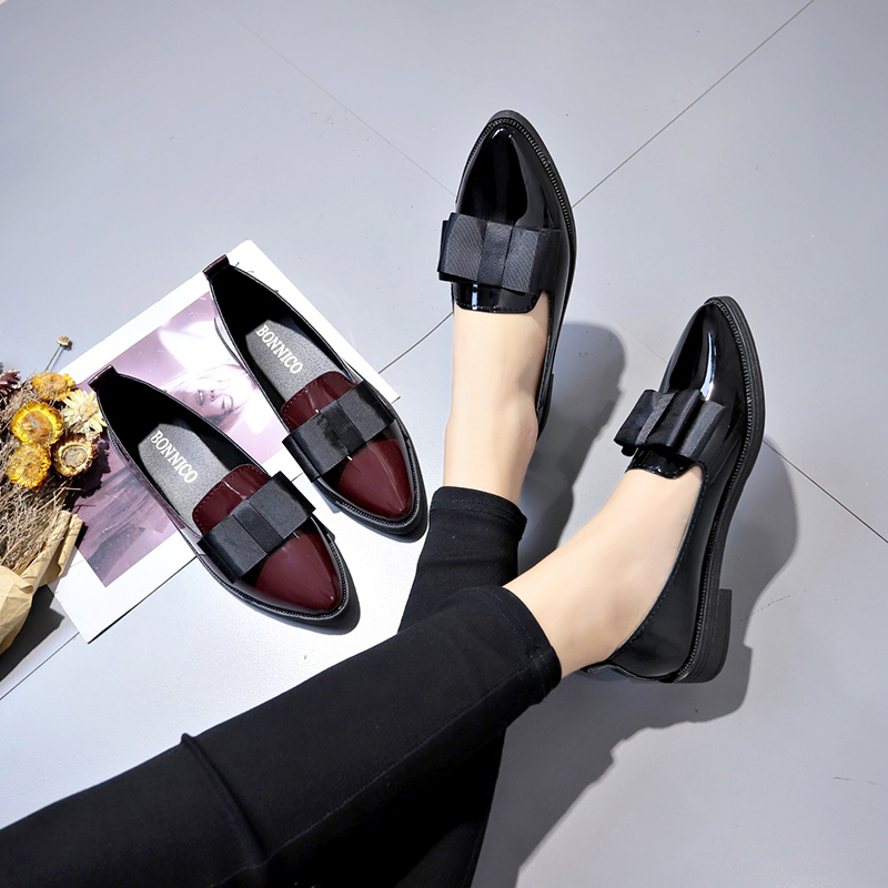 Black/ Wine Red Patent Leather - Summer Clothing Dress recension och pris