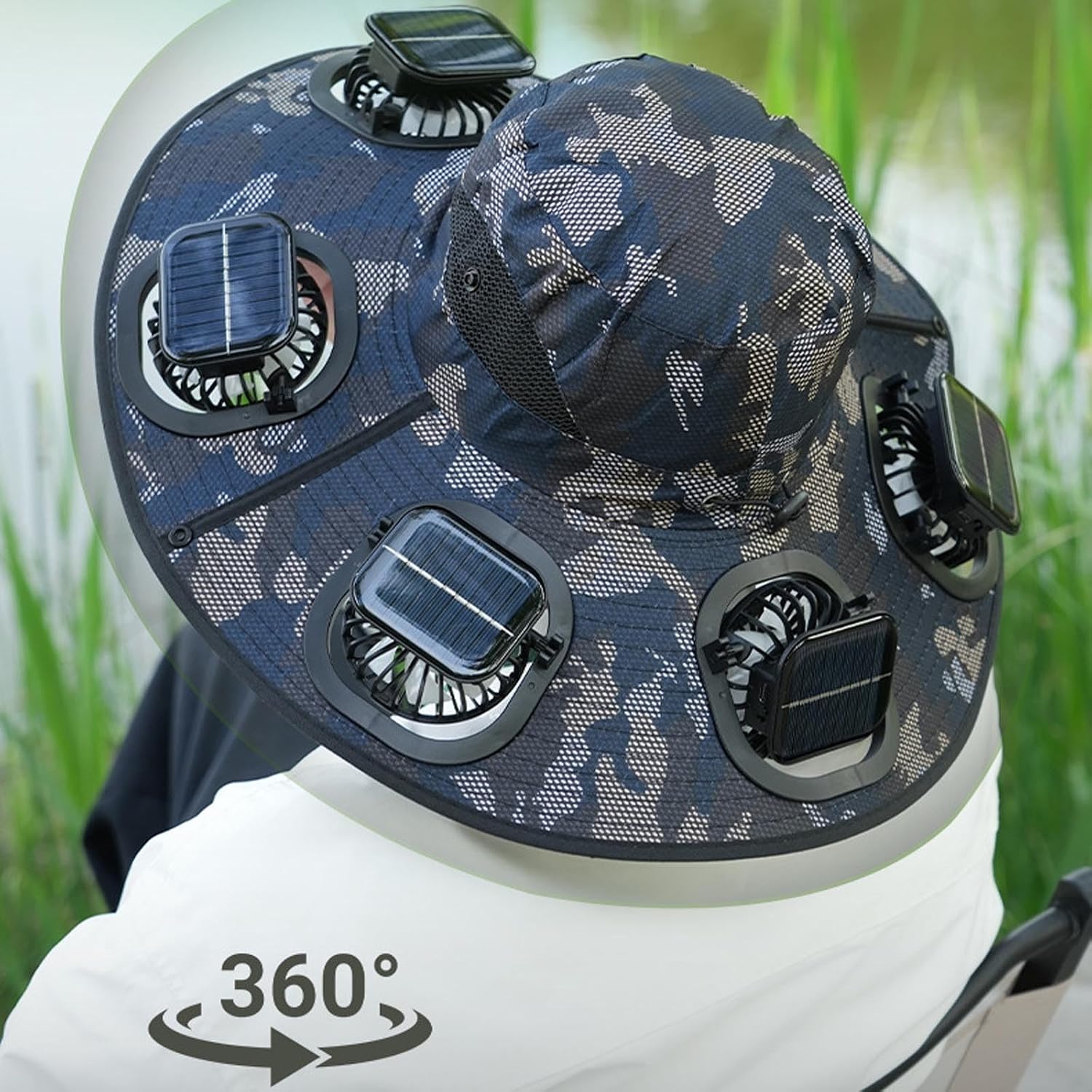 Hot 6 Fans Solar Fan Hat Breat - Summer Clothing Capsule recension och pris