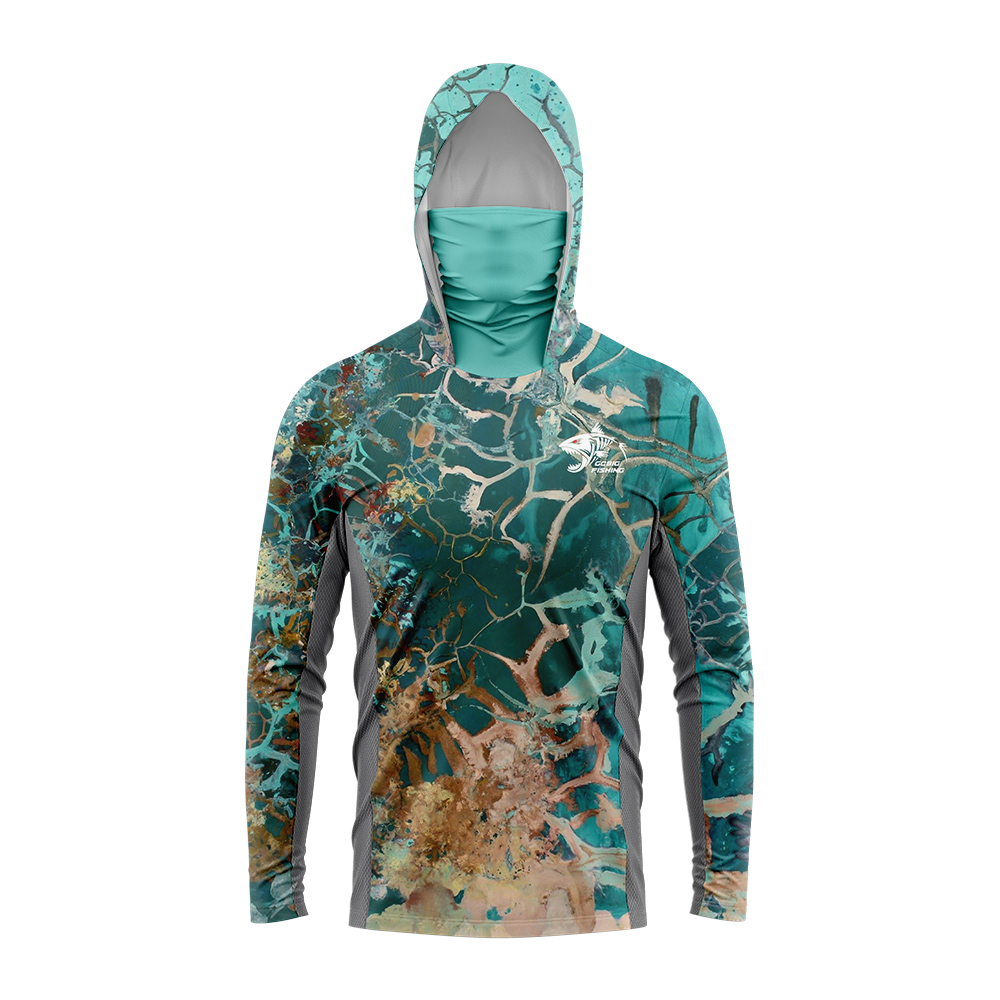 UPF50+ Hooded Fishing Shirt Bu - Summer Clothing Tops recension och pris