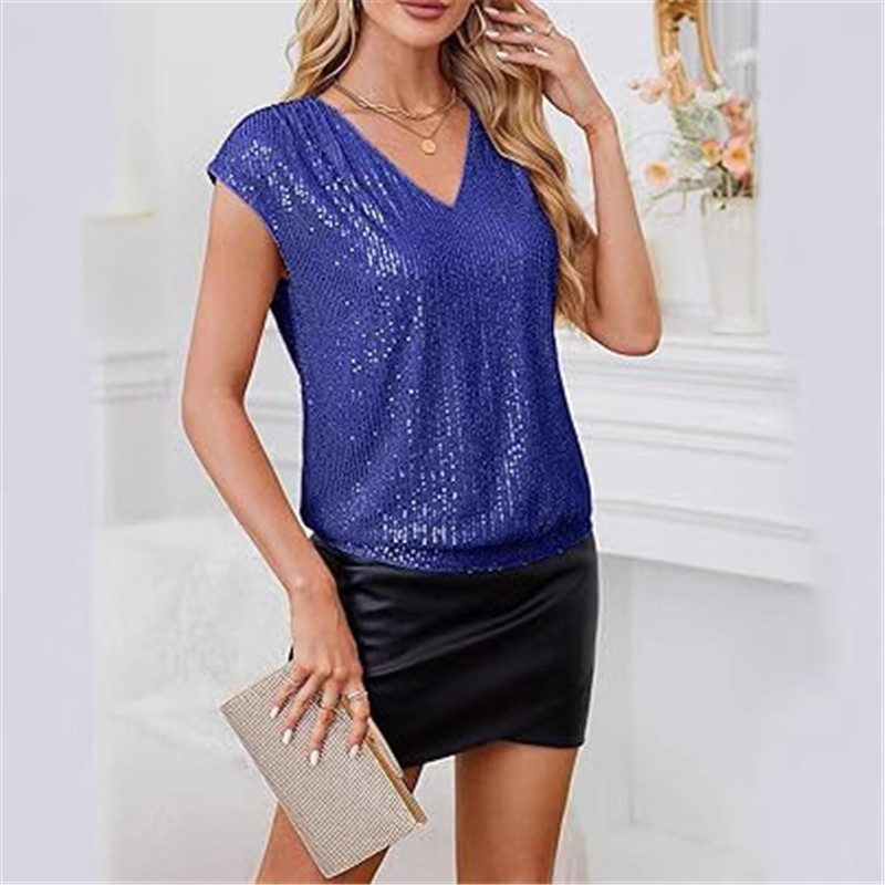 2025 Spring Tops Black Sequin  - Summer Evenings Clothing recension och pris