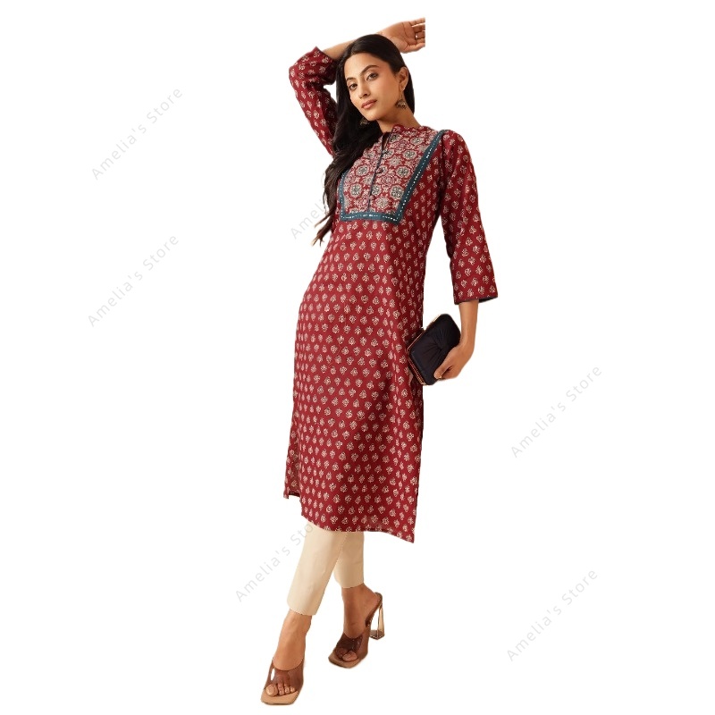 Spring Summer Women's Ethnic M - Summer Clothing India recension och pris