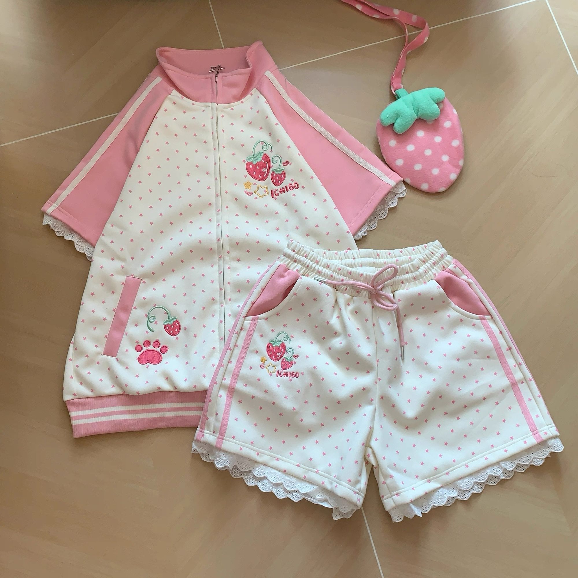 Kawaii Casual Outfits Cute Str - Summer Clothing Set For Girls recension och pris