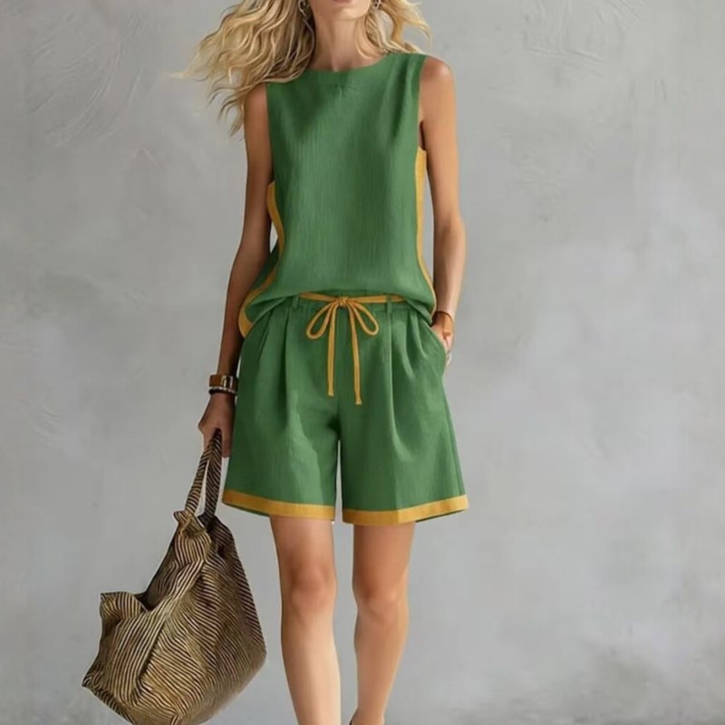 2026 Summer New Sleeveless Ves - Summer Clothing Set For Girls recension och pris