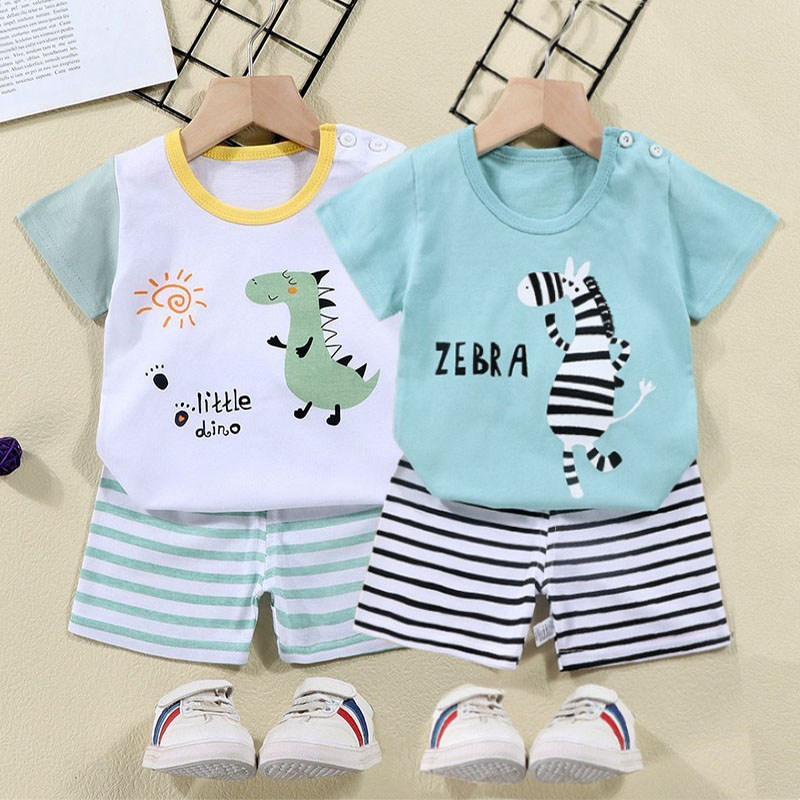 Cotton Tees+Shorts 2-piece Tra - Summer Clothing For Babies recension och pris