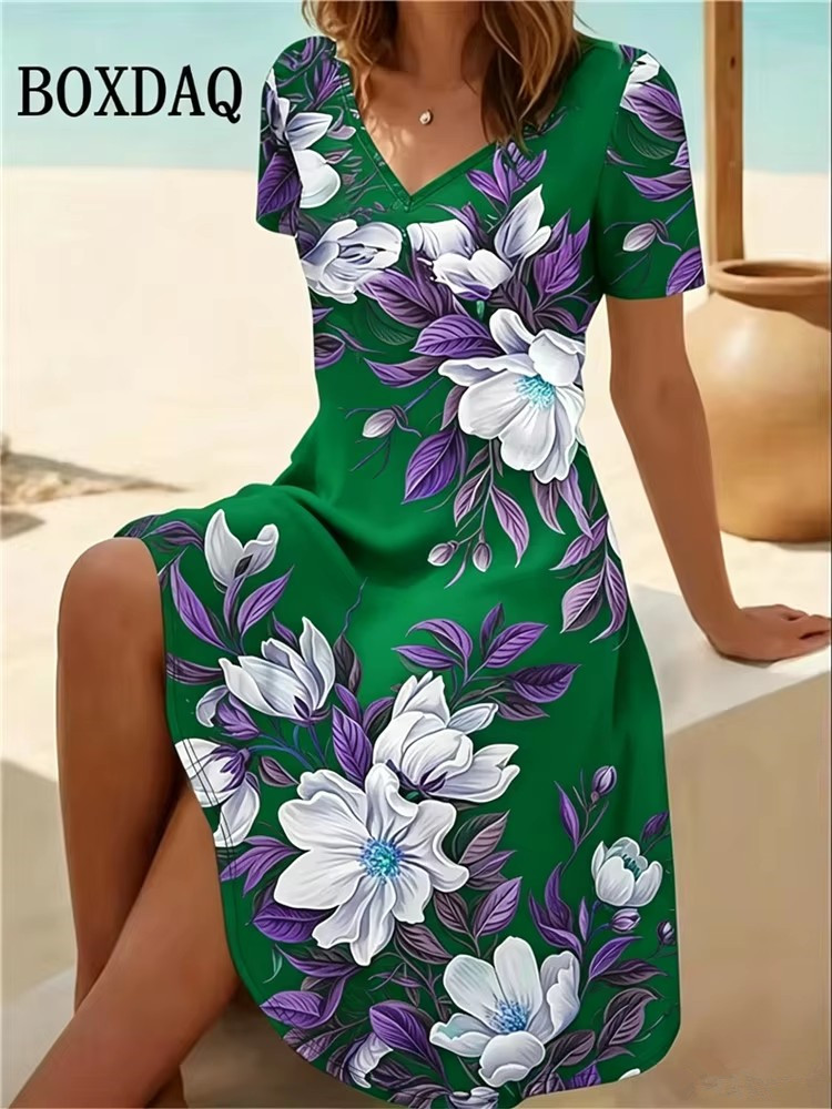 6XL Plus Size Women Dresses Su - Summer Upf Clothing recension och pris