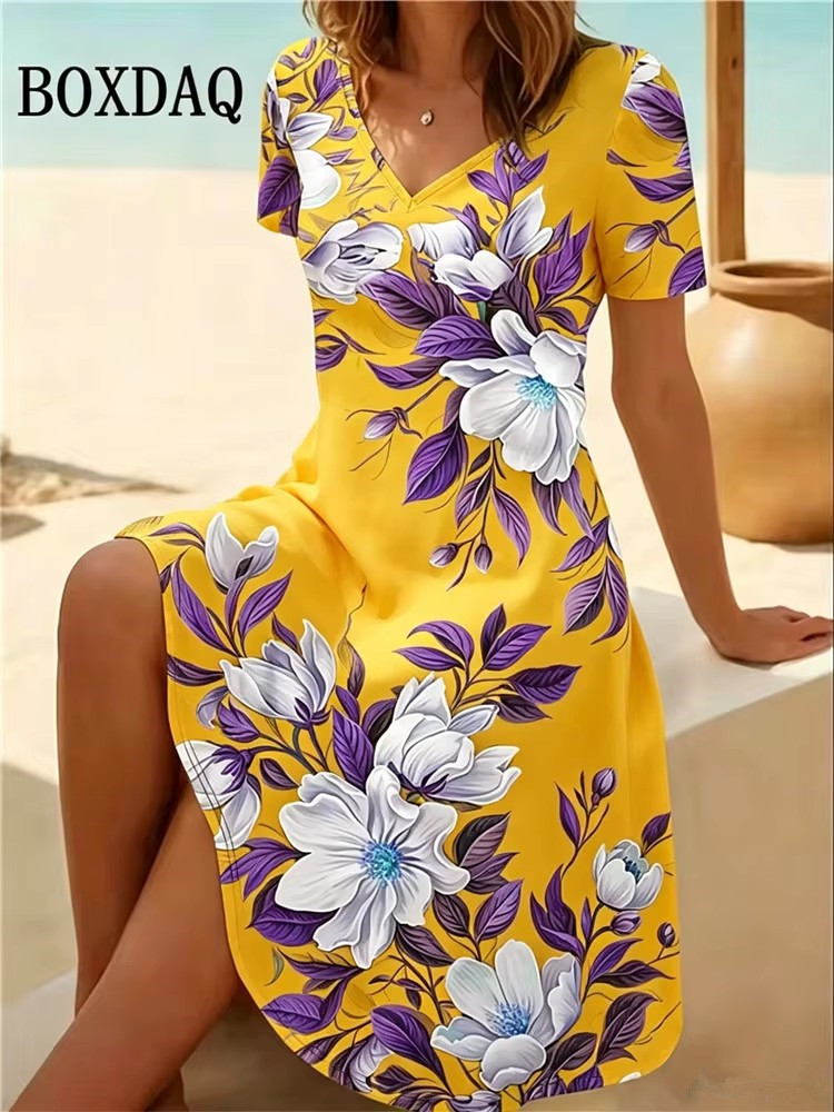 6XL Plus Size Women Dresses Su - Summer Upf Clothing recension och pris