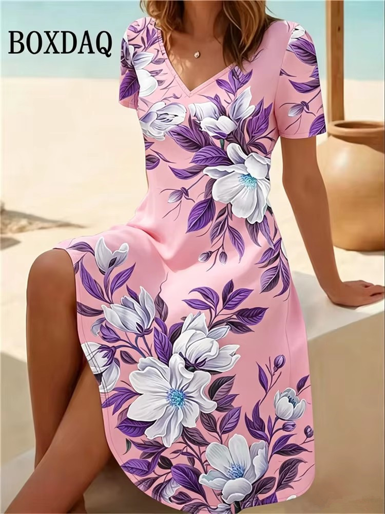 6XL Plus Size Women Dresses Su - Summer Upf Clothing recension och pris