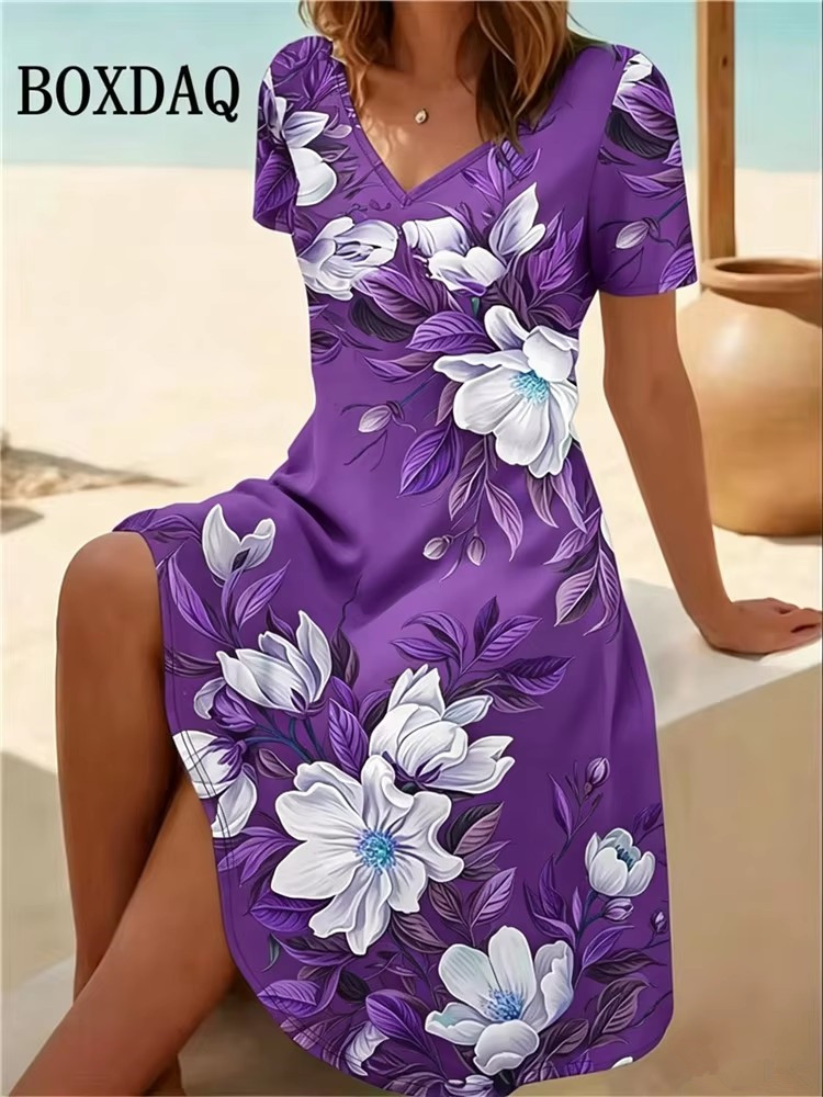 6XL Plus Size Women Dresses Su - Summer Upf Clothing recension och pris