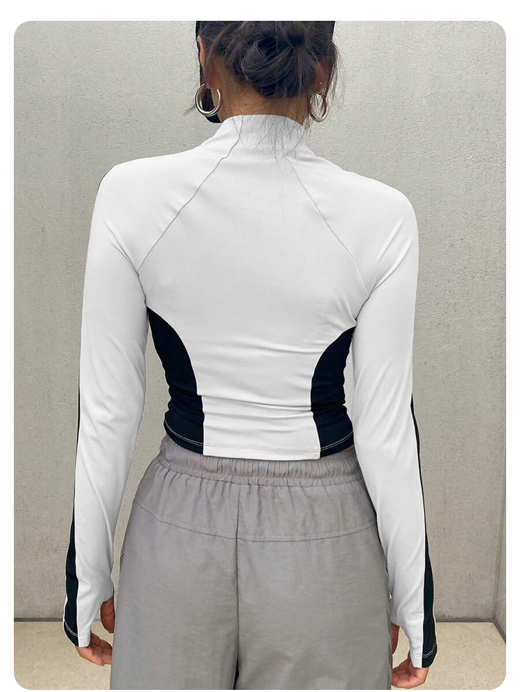 Yoga Clothes Stand Up Collar J - Summer Clothing Tops recension och pris