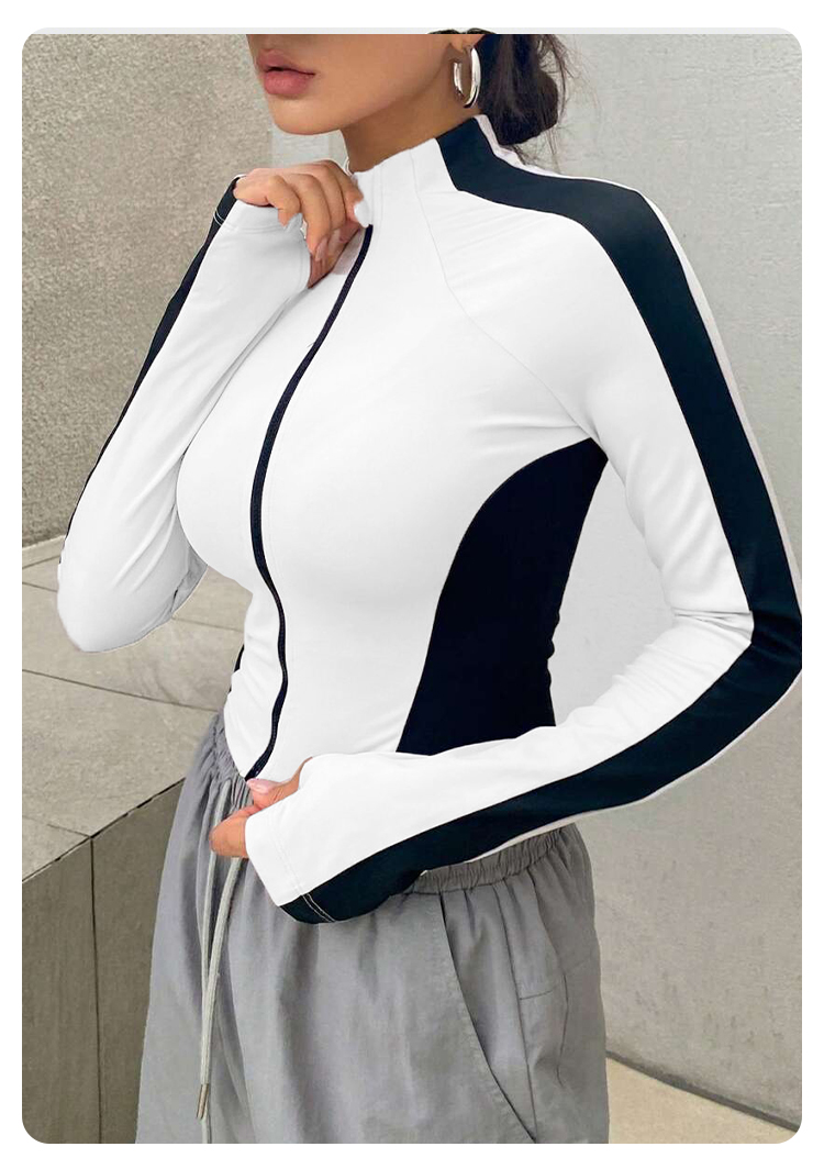 Yoga Clothes Stand Up Collar J - Summer Clothing Tops recension och pris