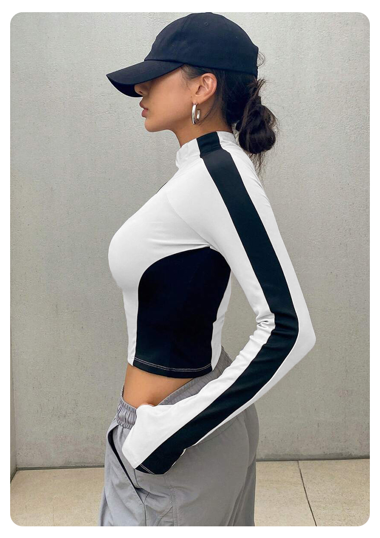 Yoga Clothes Stand Up Collar J - Summer Clothing Tops recension och pris