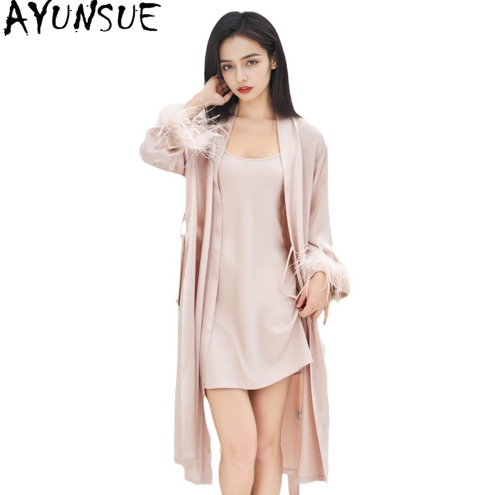 AYUNSUE 100% Real Mulberry Sil - Summer House Clothing recension och pris