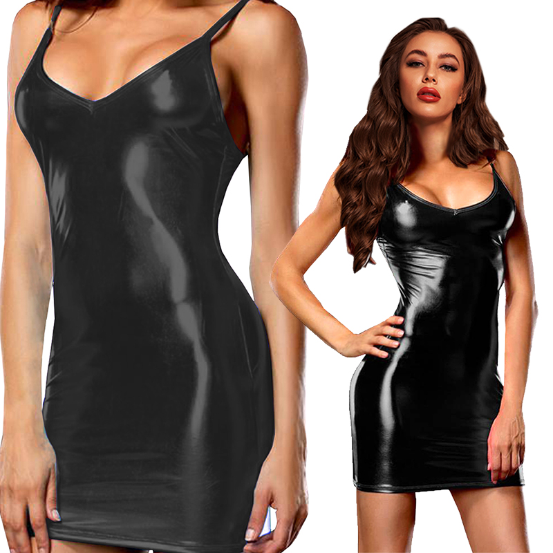 Sexy Erotic Hot Pu Metallic Le - Summer Clothing Women Uk recension och pris