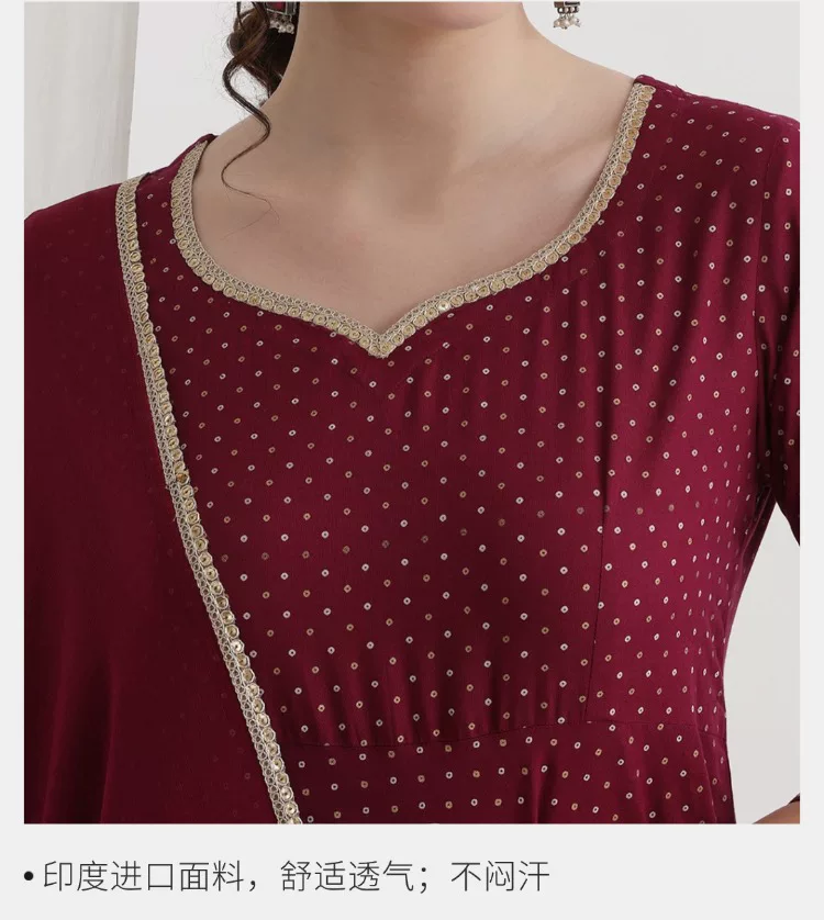 Women Maroon Ethnic Kurta Set  - Summer Clothing India recension och pris