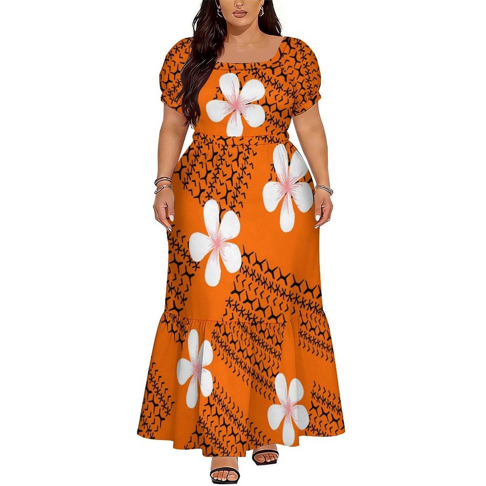 Polynesian Island Long Dress S - Summer Evenings Clothing recension och pris