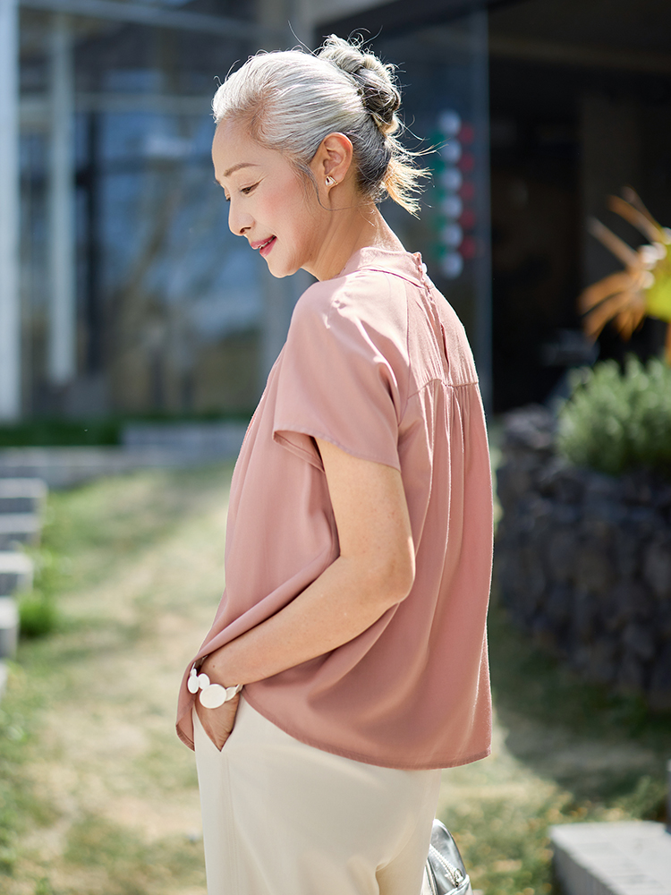 Muzhi Fashionable Short Sleeve - Summer Clothing Over 50 recension och pris