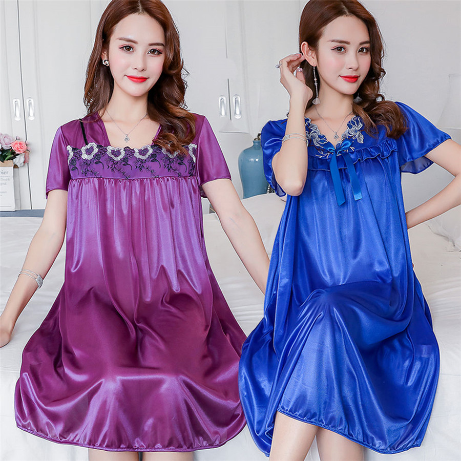 NEW Summer Ice Silk Nightgown  - Summer House Clothing recension och pris