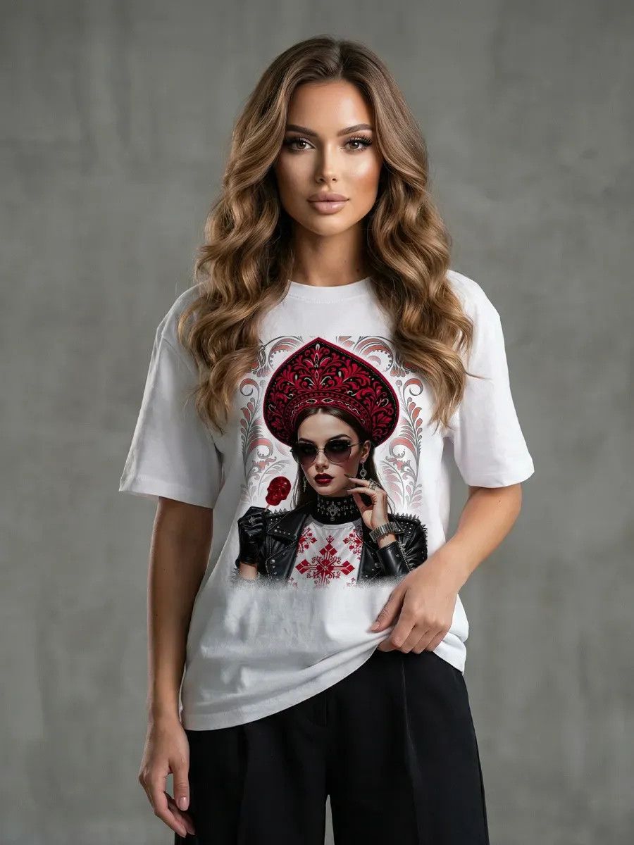 Vintage Russian Portrait Print - Summer Evenings Clothing recension och pris