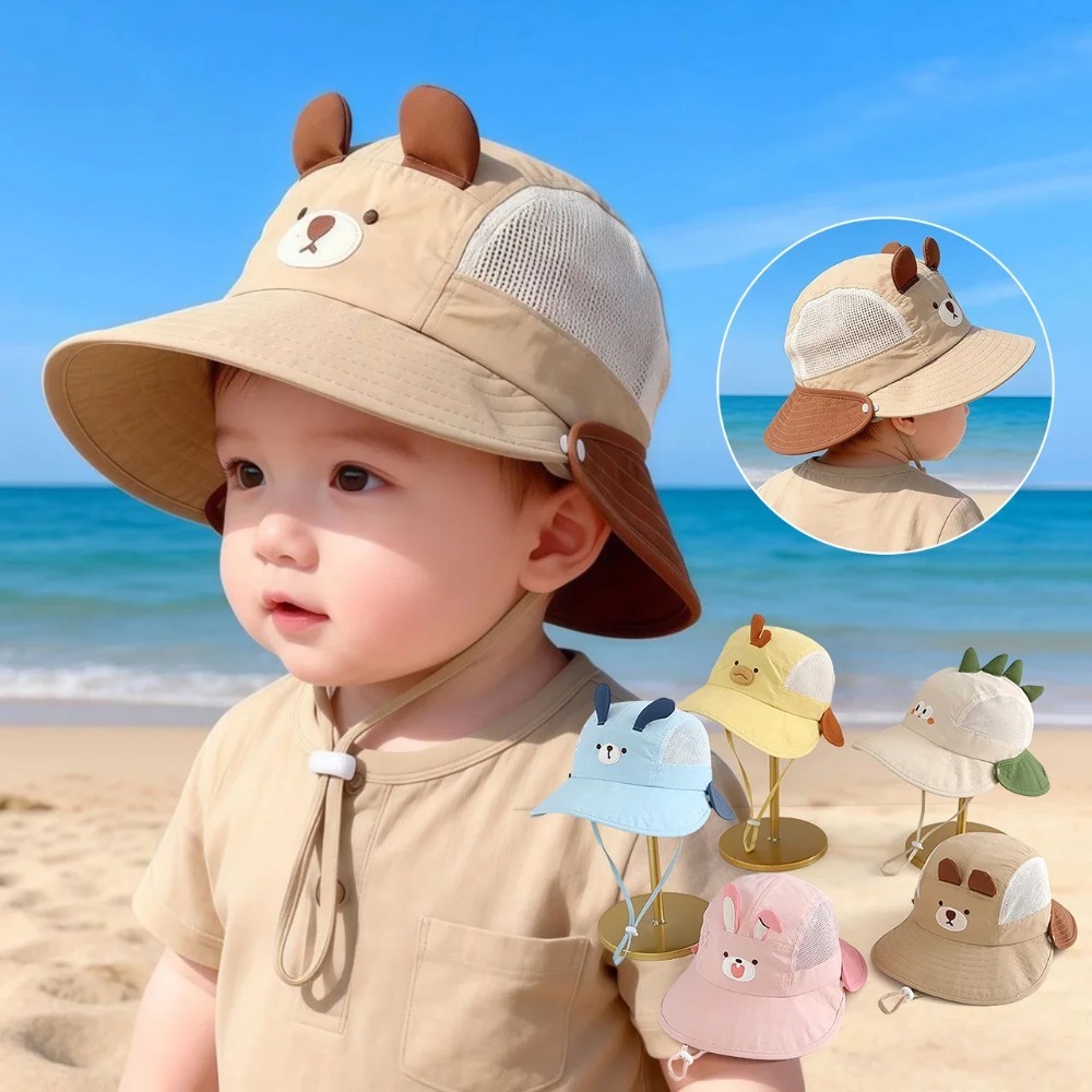 Cute Cartoon Baby Beach Hat wi - Summer Clothing Capsule recension och pris