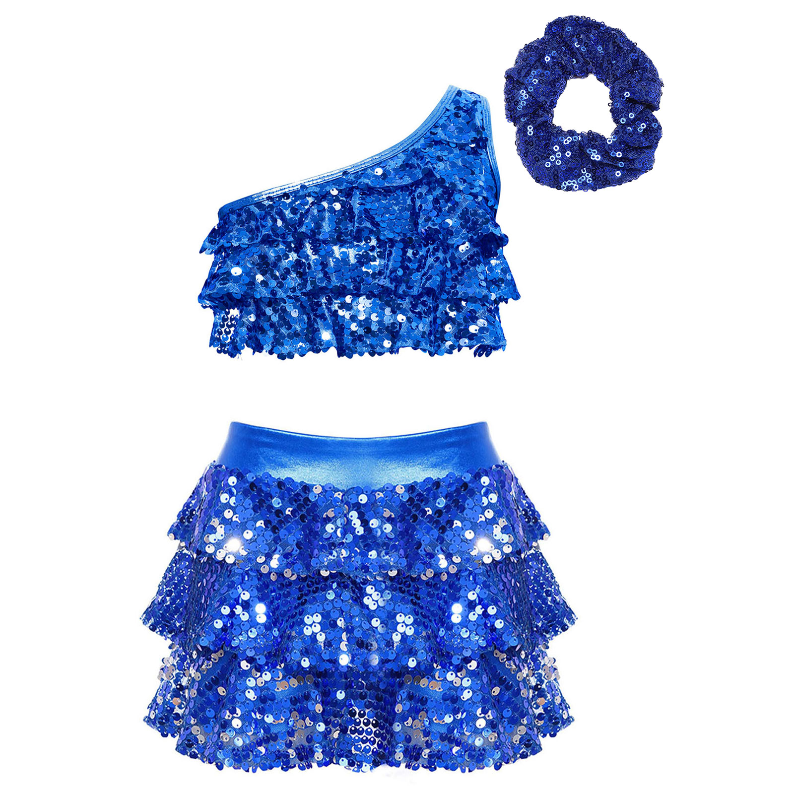 Kids Girls Shiny Sequins Latin - Summer Clothing Set For Girls recension och pris