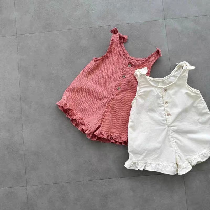 HY2831 Girls Summer Romper wit - Summer Clothing For Babies recension och pris
